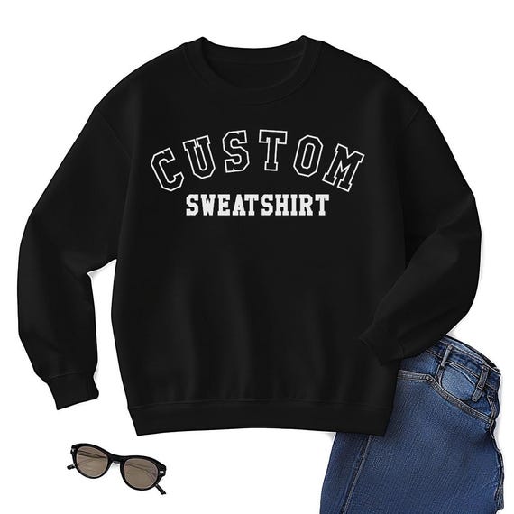 Sudadera personalizada, suéter de algodón polar con cuello redondo