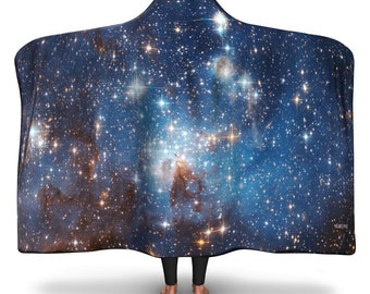 Galaxy Sherpa Kapuzendecke Sterne Weltraum Kosmische Konstellation Celestial Fleece Microfleece Erwachsene Jugend Männer Frauen Tragbares Winter Geschenk