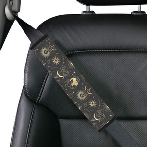 Almohadillas para cinturón de seguridad de coche, diseño de constelación de estrellas, lavables, para hombre y mujer, para hombro y cuello, protector de seguridad