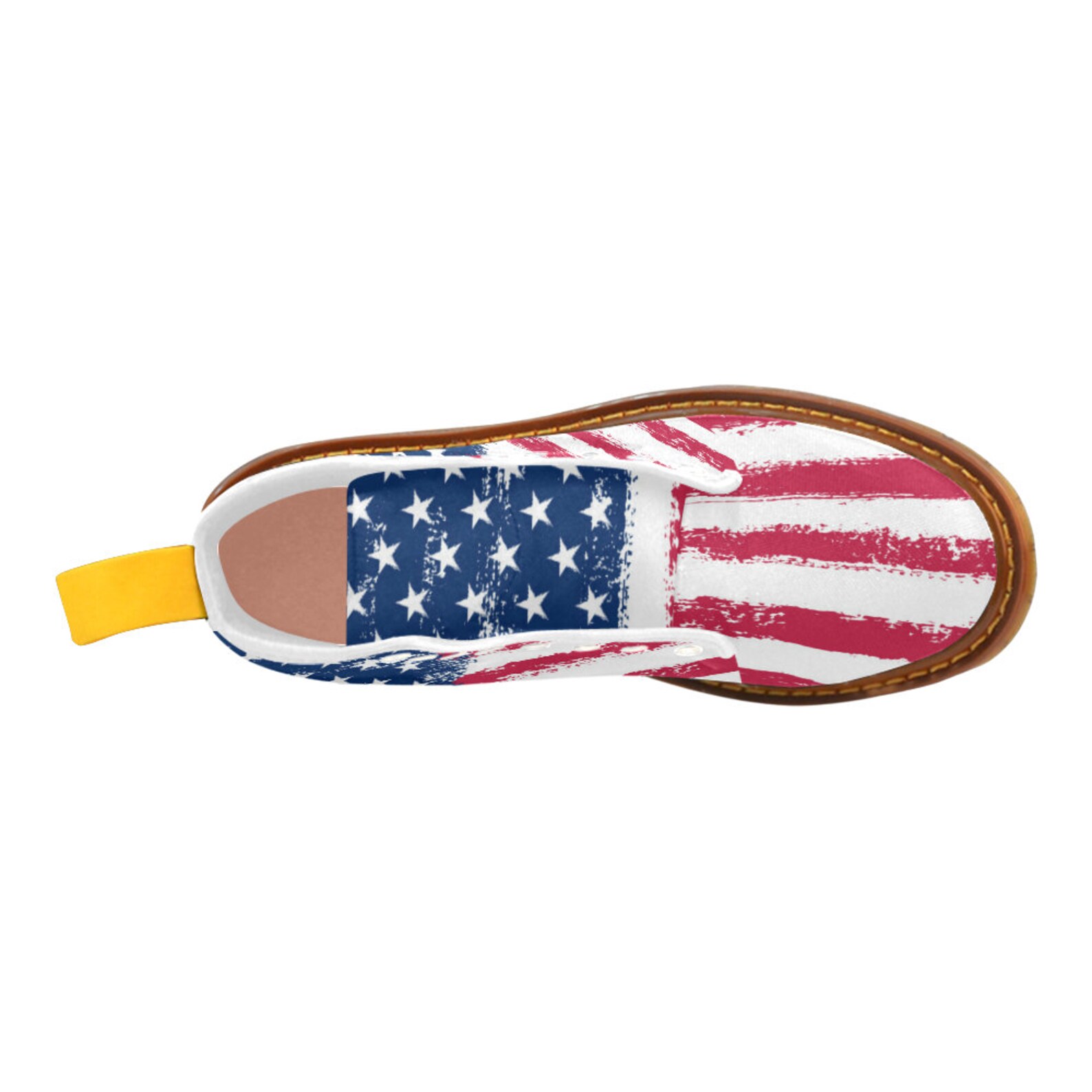 American Flag Shoes Women's Boots Stars and Stripes Red Etsy