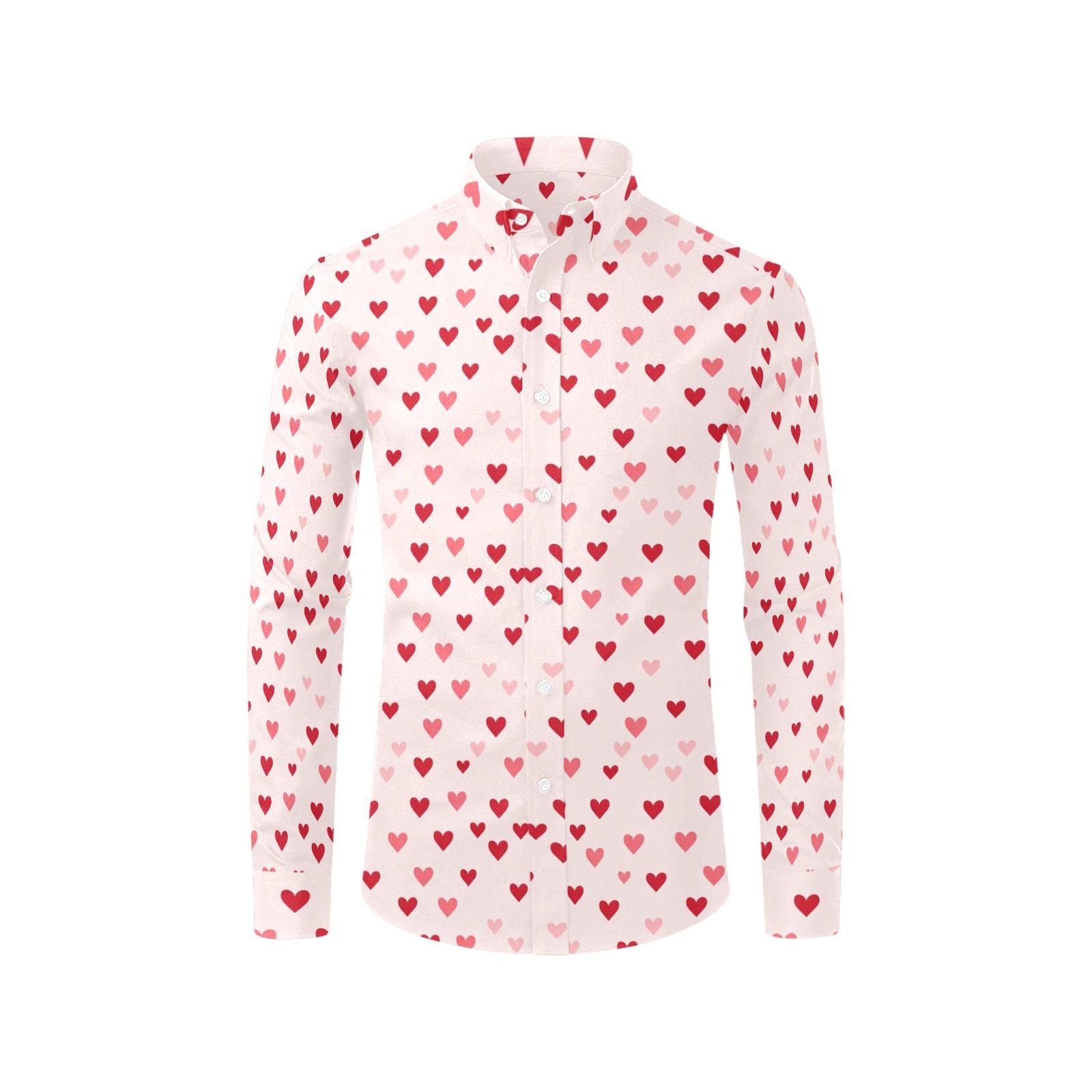 dress shirt with hearts Hearts on Dress Shirts