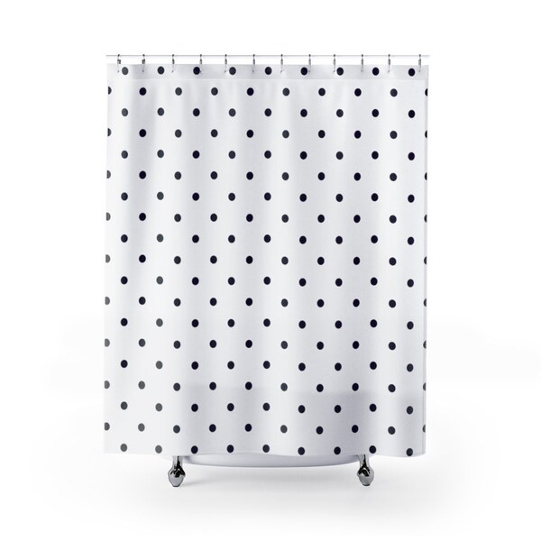 Black and White Shower Curtain Etsy