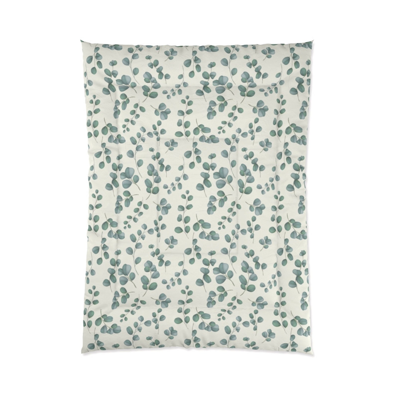 Green Leaves Bed Comforter King Queen Twin Single Full Size Etsy