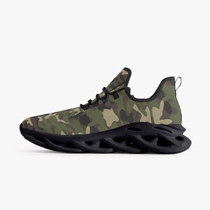 Camouflage Mesh Athletic Sneakers