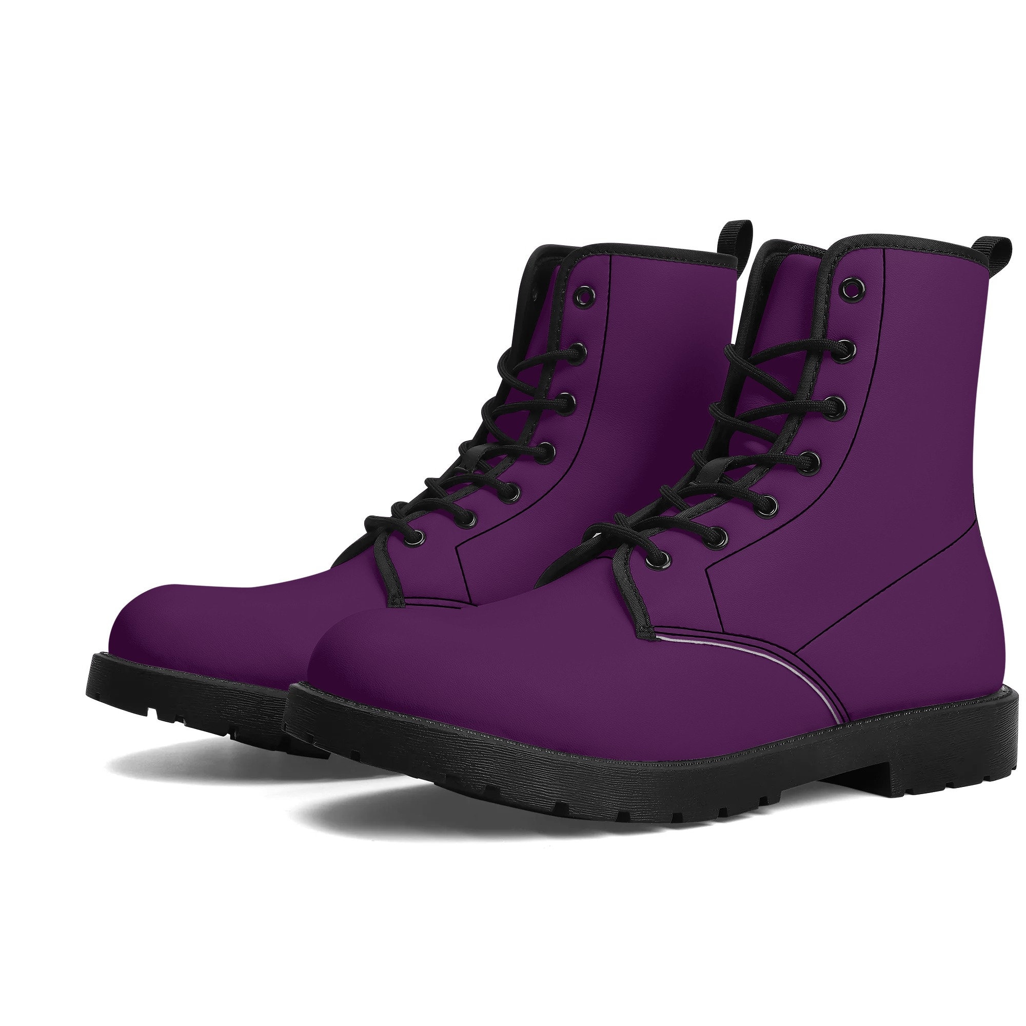 Dark purple boots womens best sale