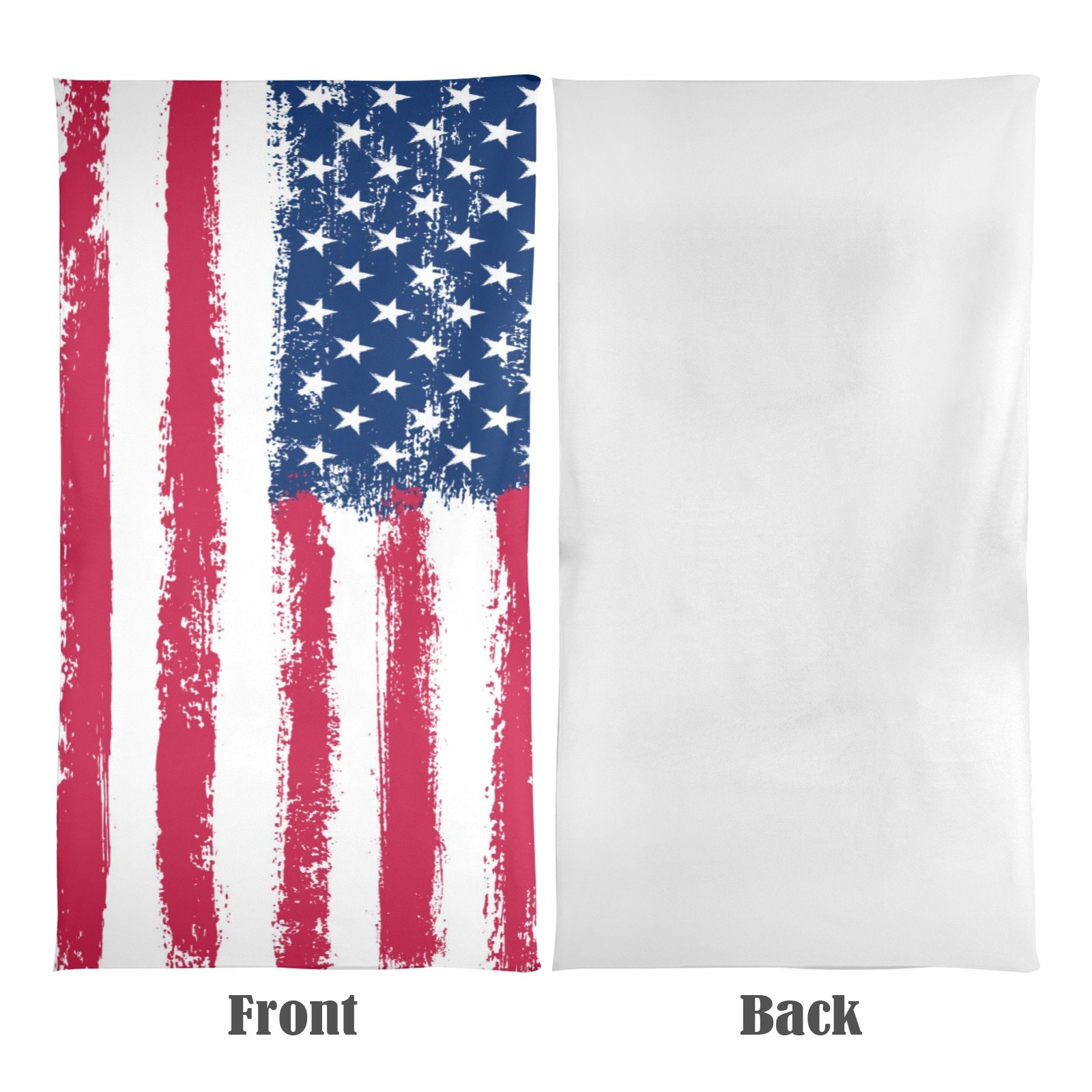 American Flag Oversized Beach Towel, USA Red White Blue Stars