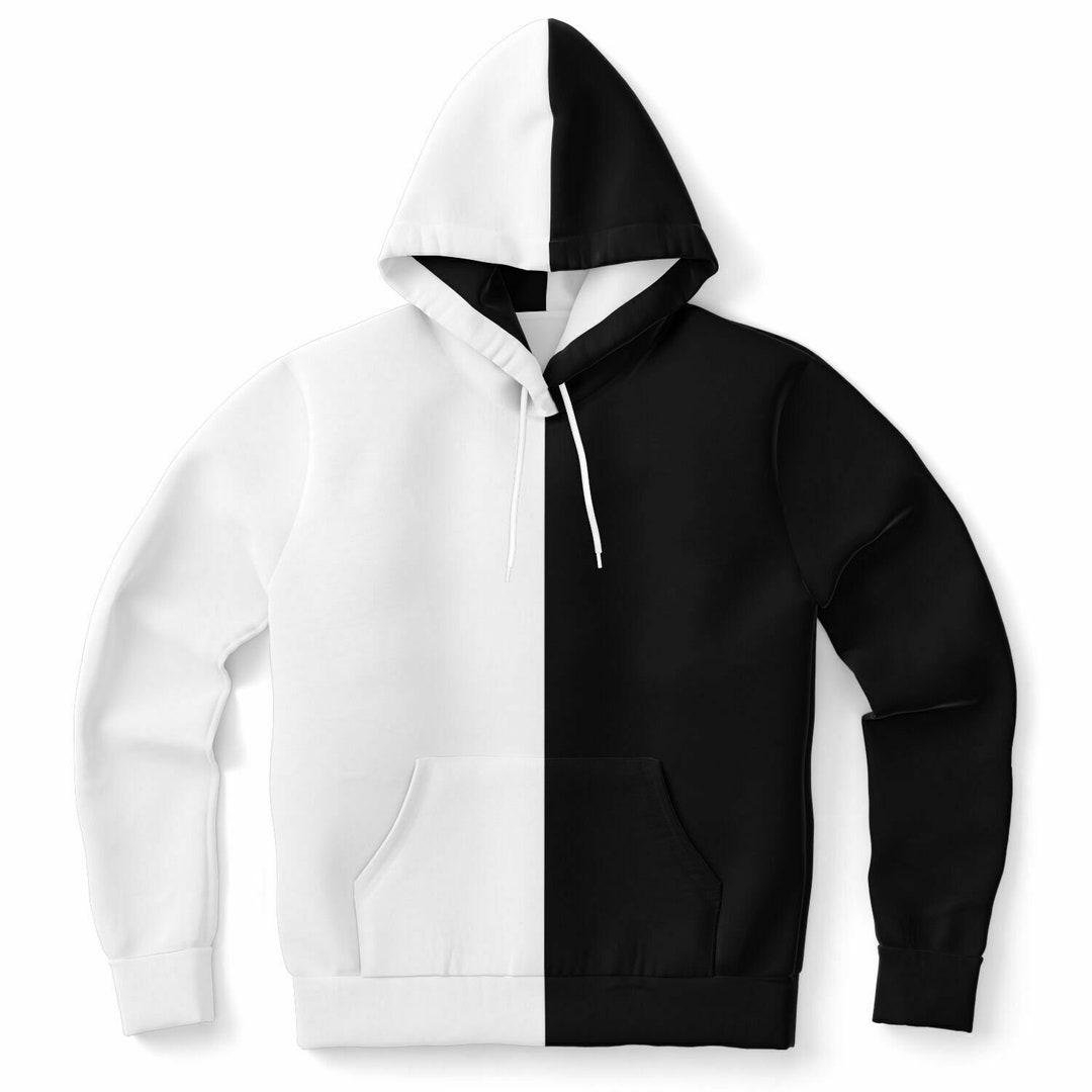 Half Black and Half White Hoodie, Two Tone Color Split Pullover Zip up Zipper Men Women Plus Size Aesthetic Cotton Hooded Sweatshirt Pockets - Etsy Half Black and Half White Hoodie, Two Tone Color Split Pullover Zip up Zipper Men Women Plus Size Aesthetic Cotton Hooded Sweatshirt Pockets - Etsy