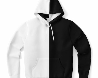 Half black half white cardigan sale