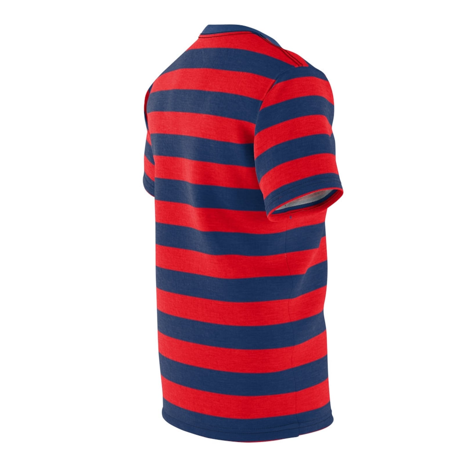 Vintage Striped Men T Shirt Red Blue Navy Horizontal Stripes Etsy