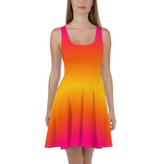 Ombre skater sale dress