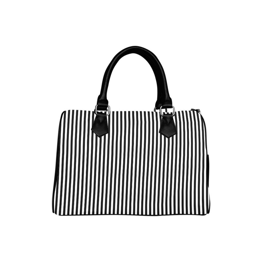 Black and white striped handbags hotsell