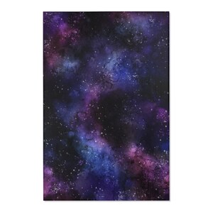 Galaxy Space Area Rug Carpet, Stars Universe Blue Dark Purple Home Floor Decor Boho Chic Kids Room Interior Design Washable Accent Patio Rug image 7