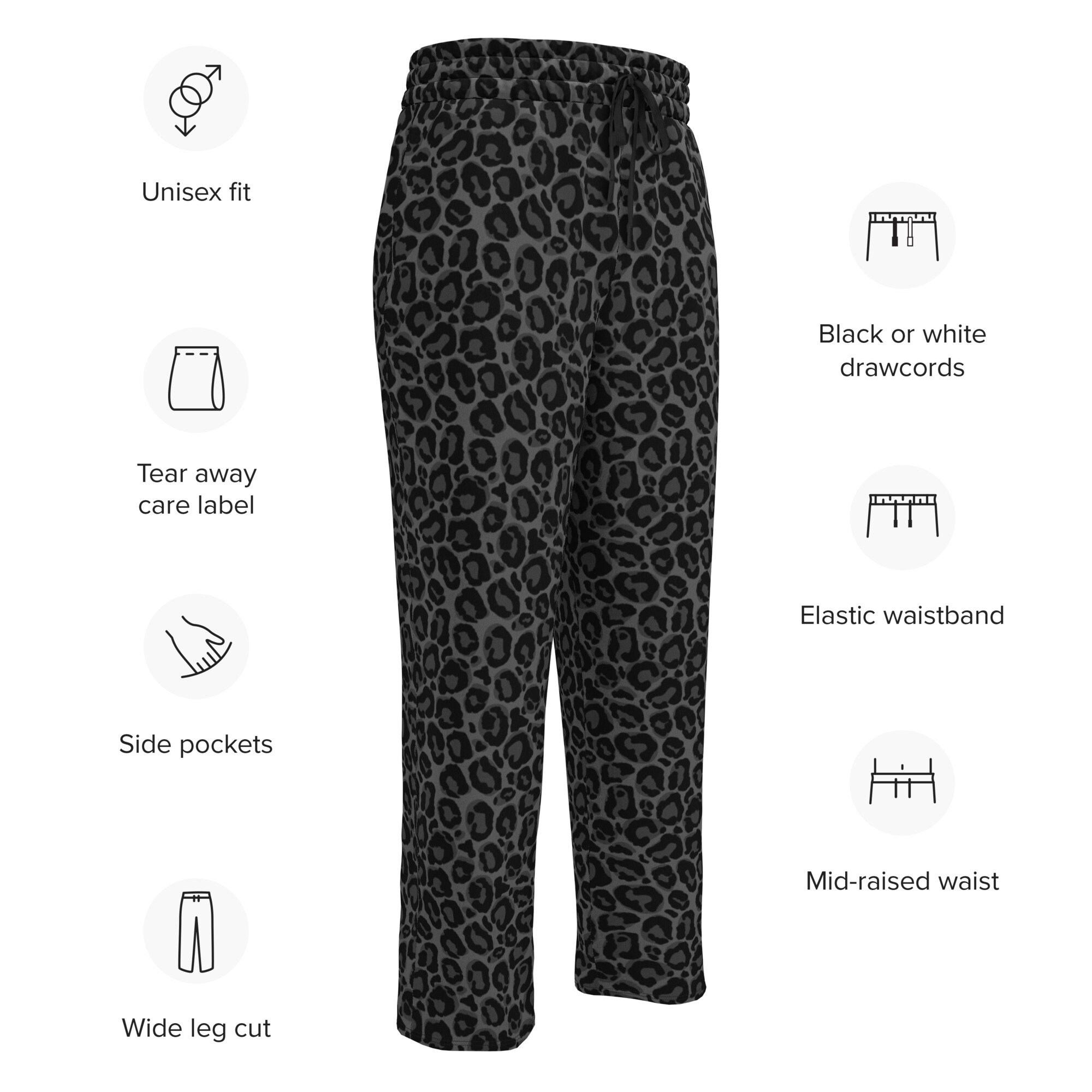 IVE 着用/PRIMEMEMBERS/Leopard Wide Joggers IVEアンユジン着用☆ [PRIME MEMBERS] Leopard Wide Joggers