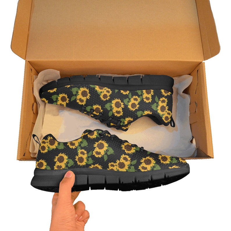 Black Sunflower Women's Sneakers