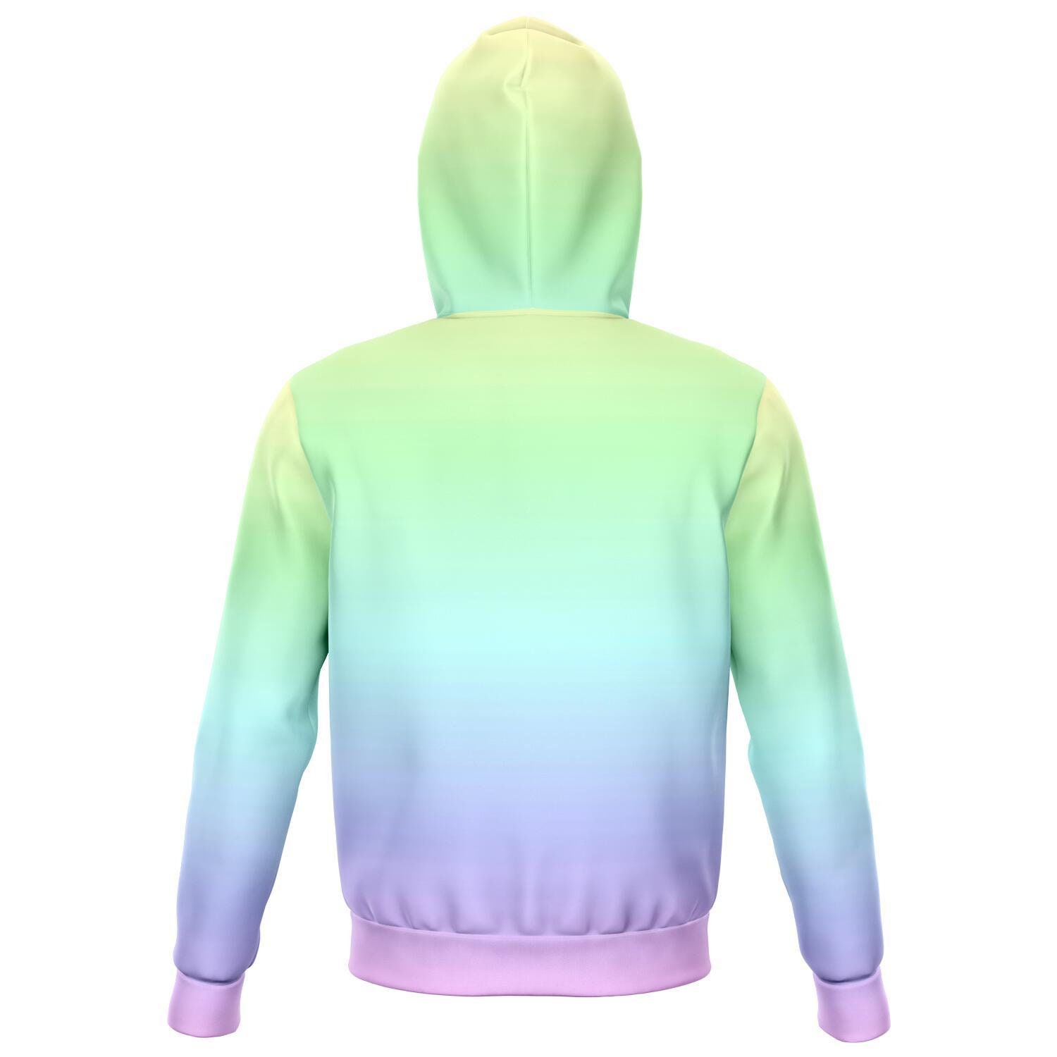 Pastel Rainbow Zipper Hoodie Tie Dye Hooded Sweatshirt Kawaii Goth Pink Purple Printed Ombre Colorful Cotton Pocket Zip up Hoodie Etsy