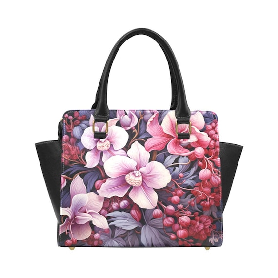 Pink vegan handbag sale