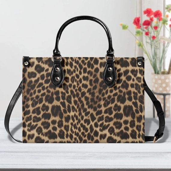 Leopard Shoulder Purse, Animal Cheetah Print Brown Crossbody