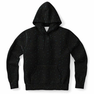 Constellation Hoodie, Galaxy Space Stars Universe Pullover Men Women Adult Aesthetic Graphic Cotton Hooded Sweatshirt with Pockets