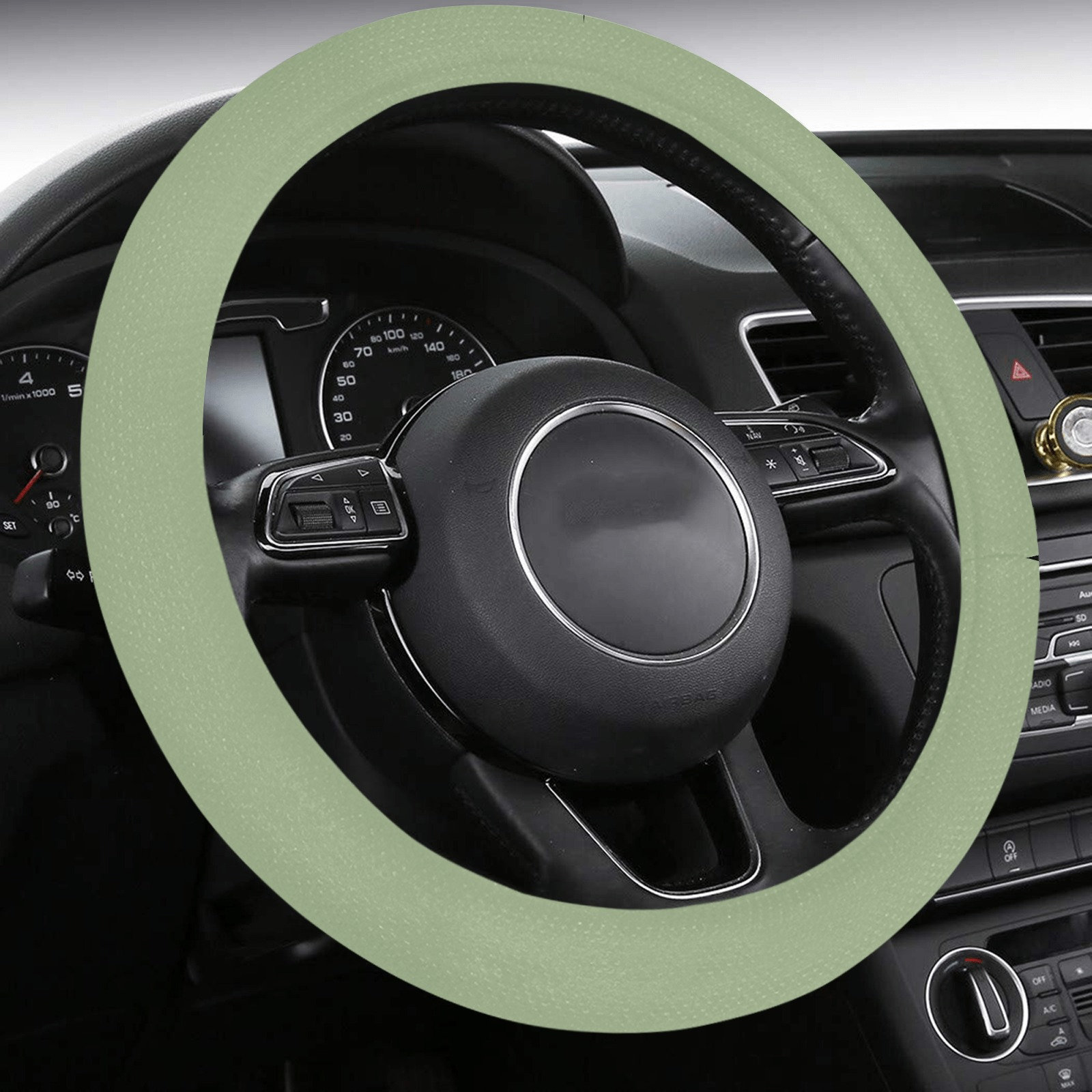 Sage Green Steering Wheel Cover