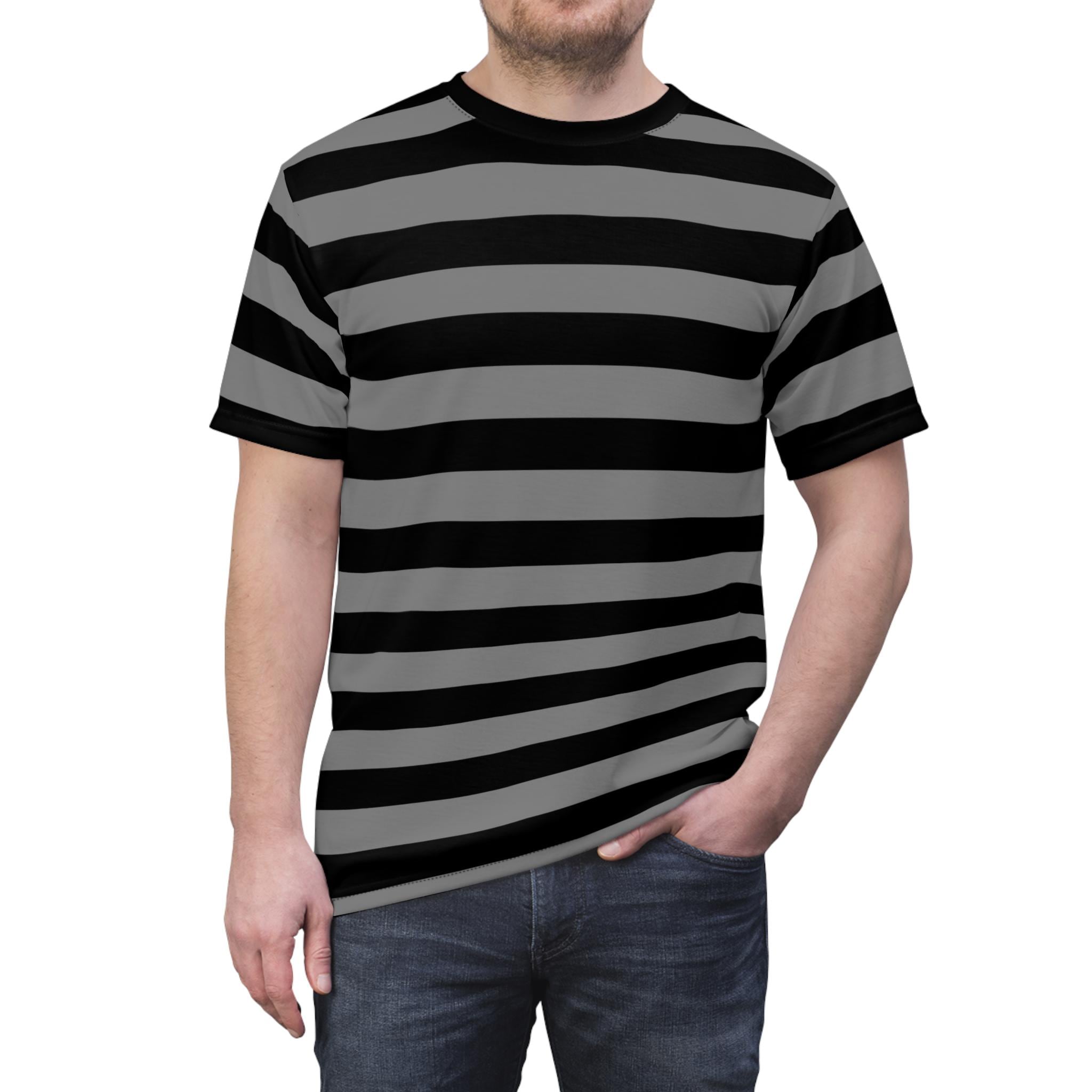 Grey and Black Striped Shirt Mens - Etsy