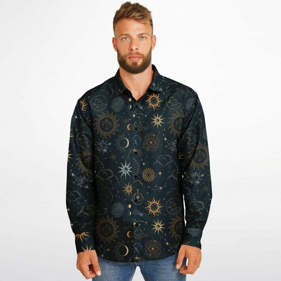 orange and purple dress Men's Premium Slub Button Up Long Sleeve main image 0