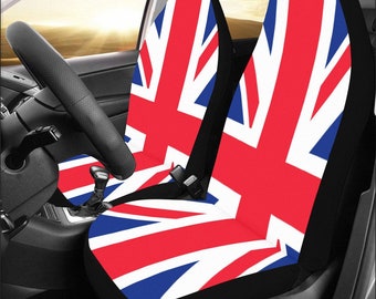 SEANATIVE Retro US Flag Car Accessories Set Back Seat Protector With