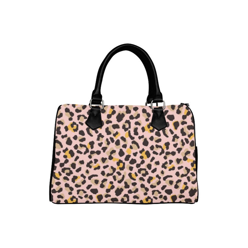 pink leopard print purse