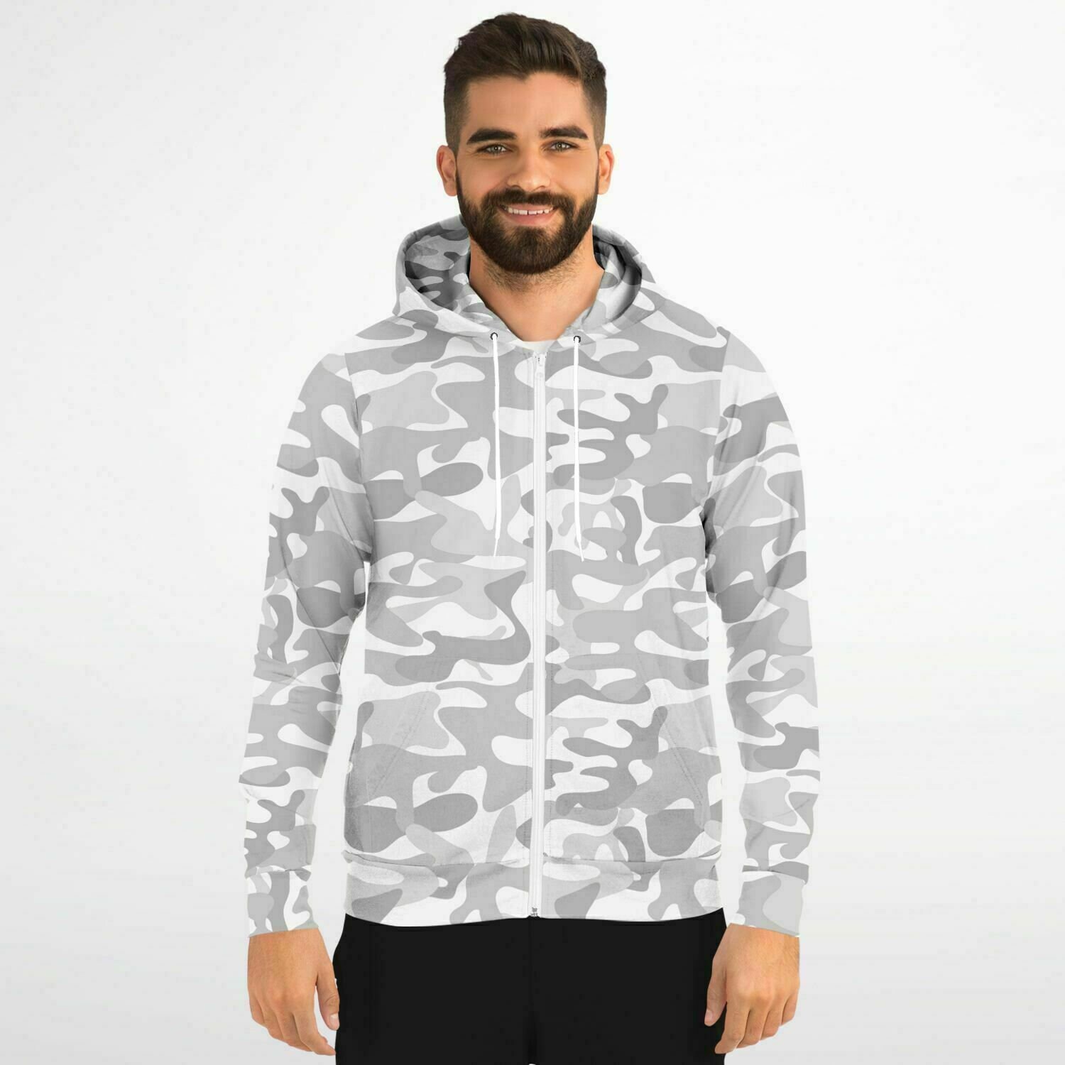 Layered Crush Hoodie(Camo×Gray) Layered Crush Hoodie(Camo×Gray) Zip Up Hoodie for Men Women