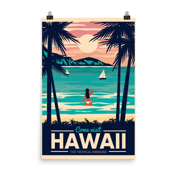 Hawaï Vintage affiche