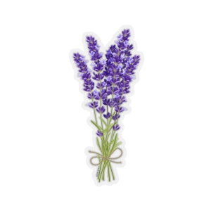 Sticker pour ordinateur portable violet lavande, fleur Nature florale lilas violet sticker pour ordinateur portable vinyle mignon bouteille d'eau gobelet voiture étiquette murale découpée