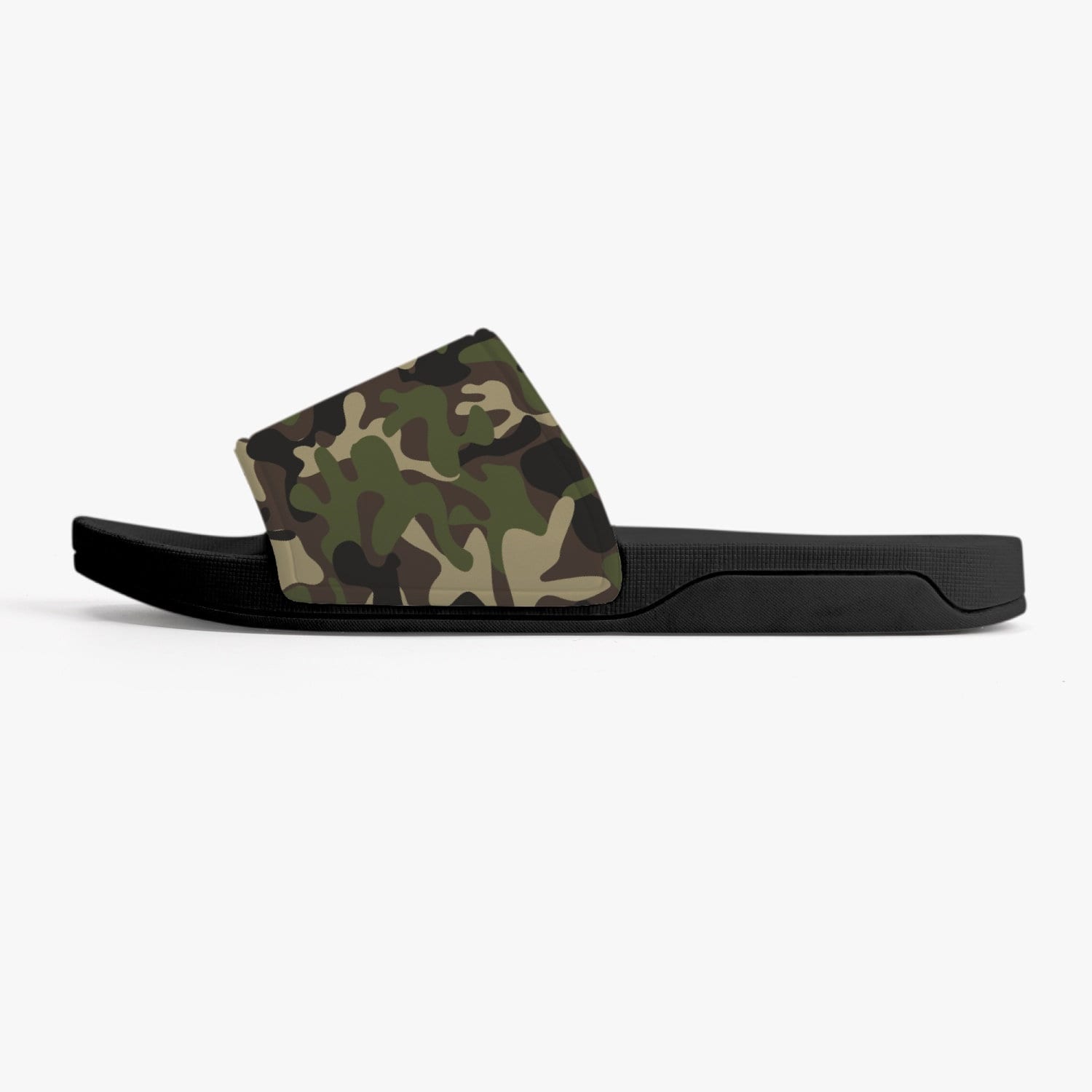 Camo Slides Sandals, Green Camouflage Men Guys Women Ladies Camo Slides Sandals, Green Camouflage Men Guys Women Ladies
