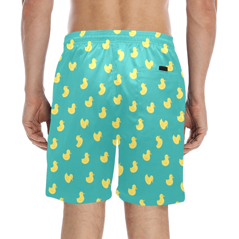 Rubber Duck Men Mid Length Shorts Funny Beach Swim Trunks - Etsy