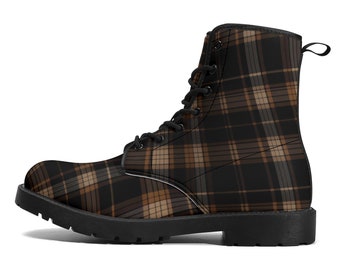 Men's plaid boots clearance