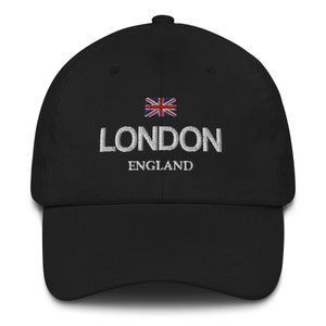 London England Embroidered Dad Hat, Vintage Britain Flag City Baseball Dad Hat Cap, Mom Trucker Men Women Embroidery Embroidered