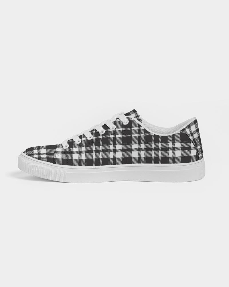 Blue Buffalo Plaid Men's High Top Shoes
