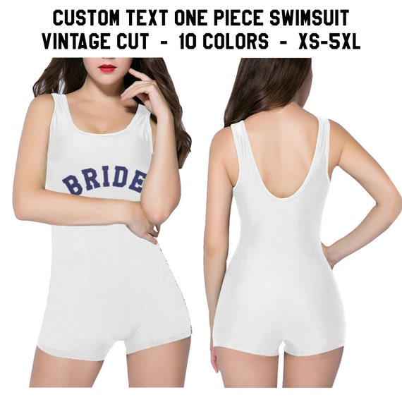 bride squad plus size swimsuit