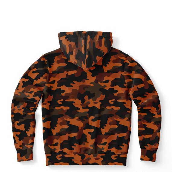 Black and Orange Camo Hoodie Camouflage Pullover Men Women Adult Aesthetic Graphic Cotton Hooded Sweatshirt With Pockets Etsy Canada