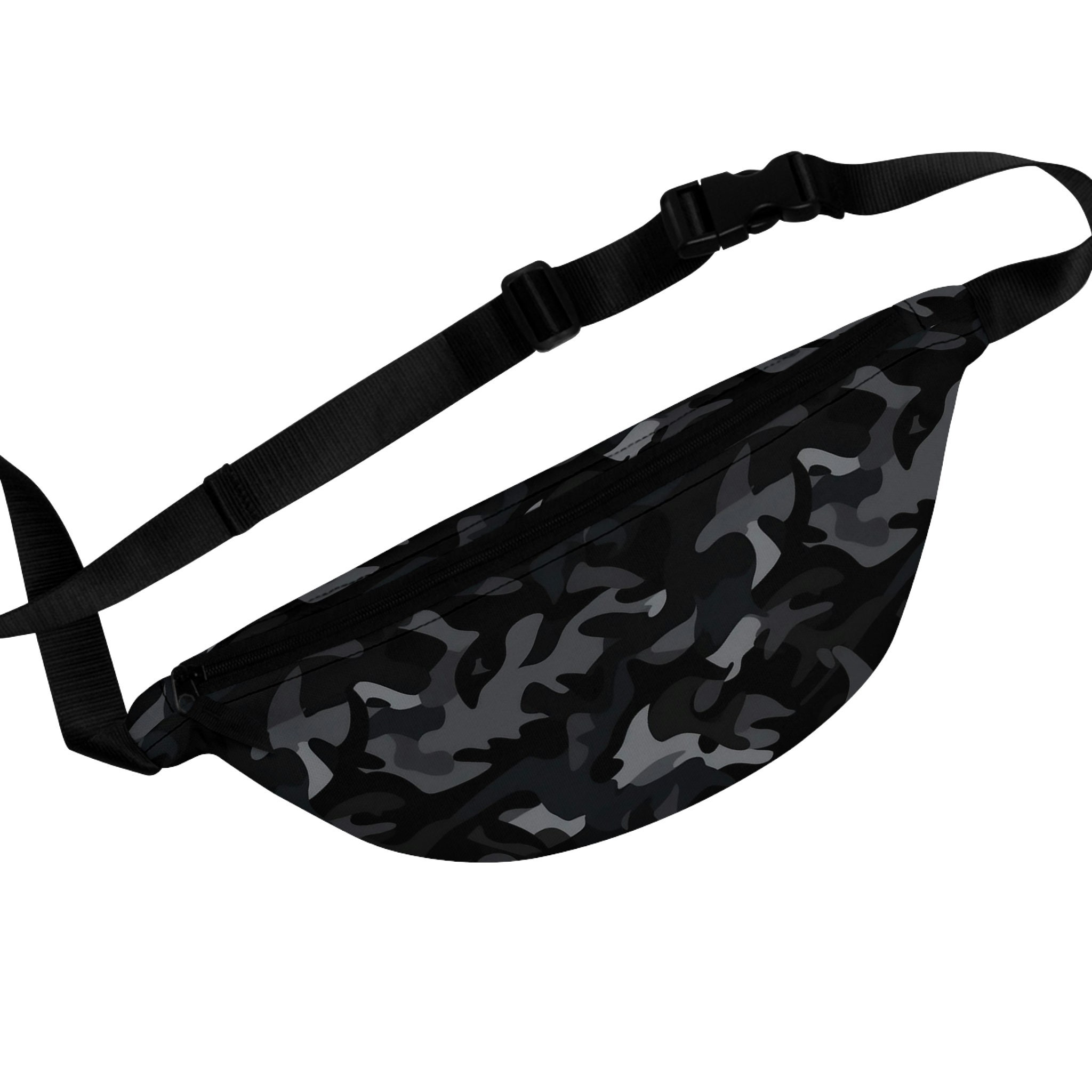Black Silver and Grey Camo Bag Strap Adjustable Crossbody Purse Strap 2  Inch Width 