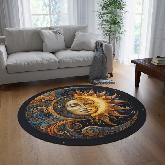 Moon Face Rug Sun And Moon Rug Tufted Sun And Moon Rug