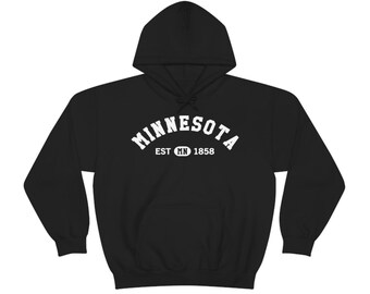 Minnesota MN Zustand Hoodie, ich liebe Minnesota Retro Vintage Haus Stolz Souvenir USA Geschenke Wandern Pullover Männer Frauen Kapuzen-Sweatshirt
