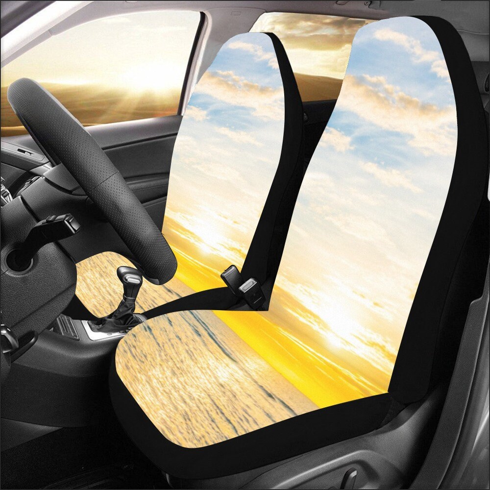 Sunset Beach Car Seat Covers 2 pc Sunrise Ocean Frente al mar Etsy España