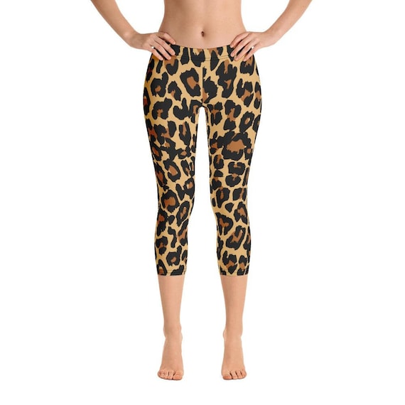 animal print yoga leggings