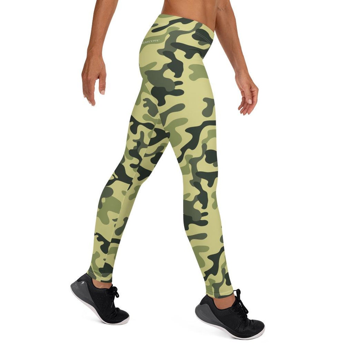 Green Sand Army Camouflage Workout Pants Womens Leggings Camo | Etsy
