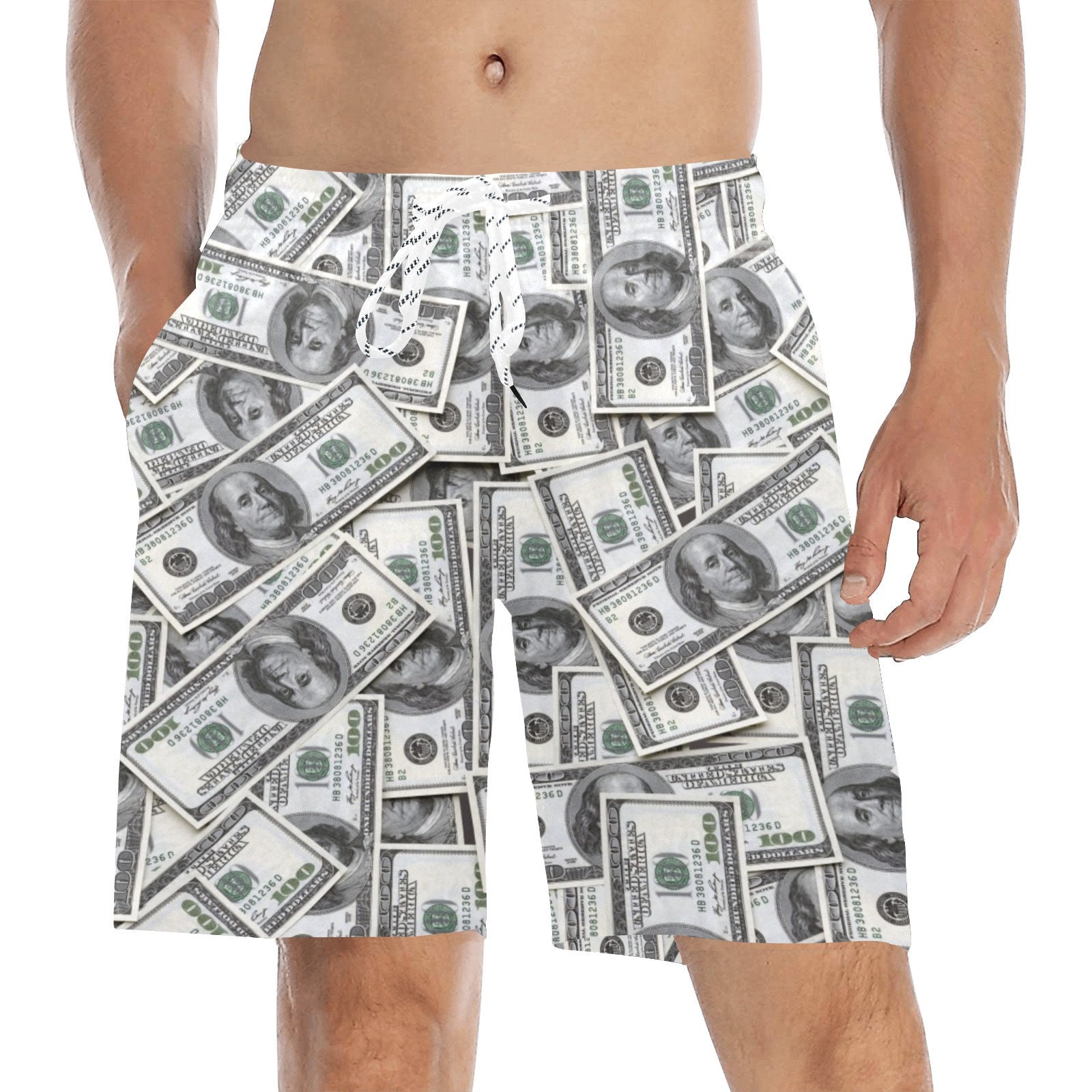 Men's Personalised Dollar Sign Boxers, Gold Digger, Personalized
