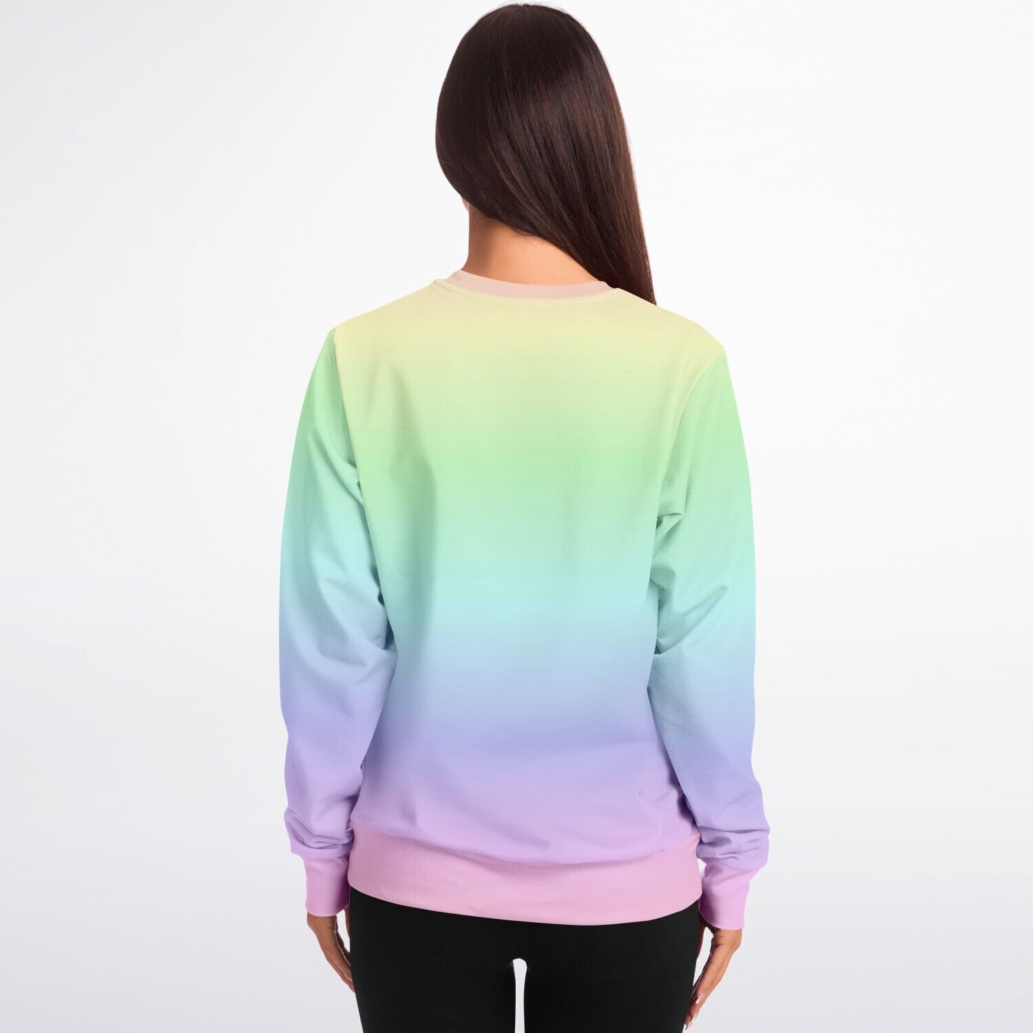 Pastel Rainbow Sweatshirt, Ombre Gradient Tie Dye Crewneck Pastel Rainbow Sweatshirt, Ombre Gradient Tie Dye Crewneck