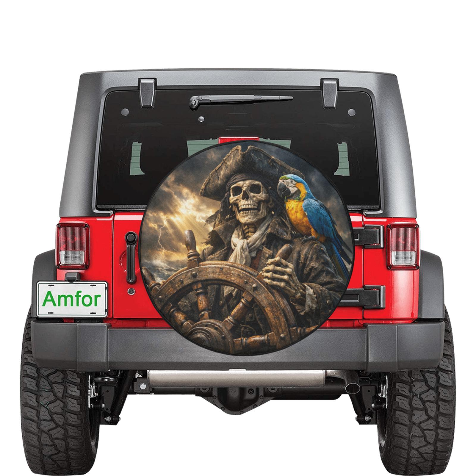 Copri ruota di scorta per anatra gialla cartone animato Protezioni universali per pneumatici per Jeep Trailer Rv Van SUV Truck Camper 14 15 16 17 pollici  34