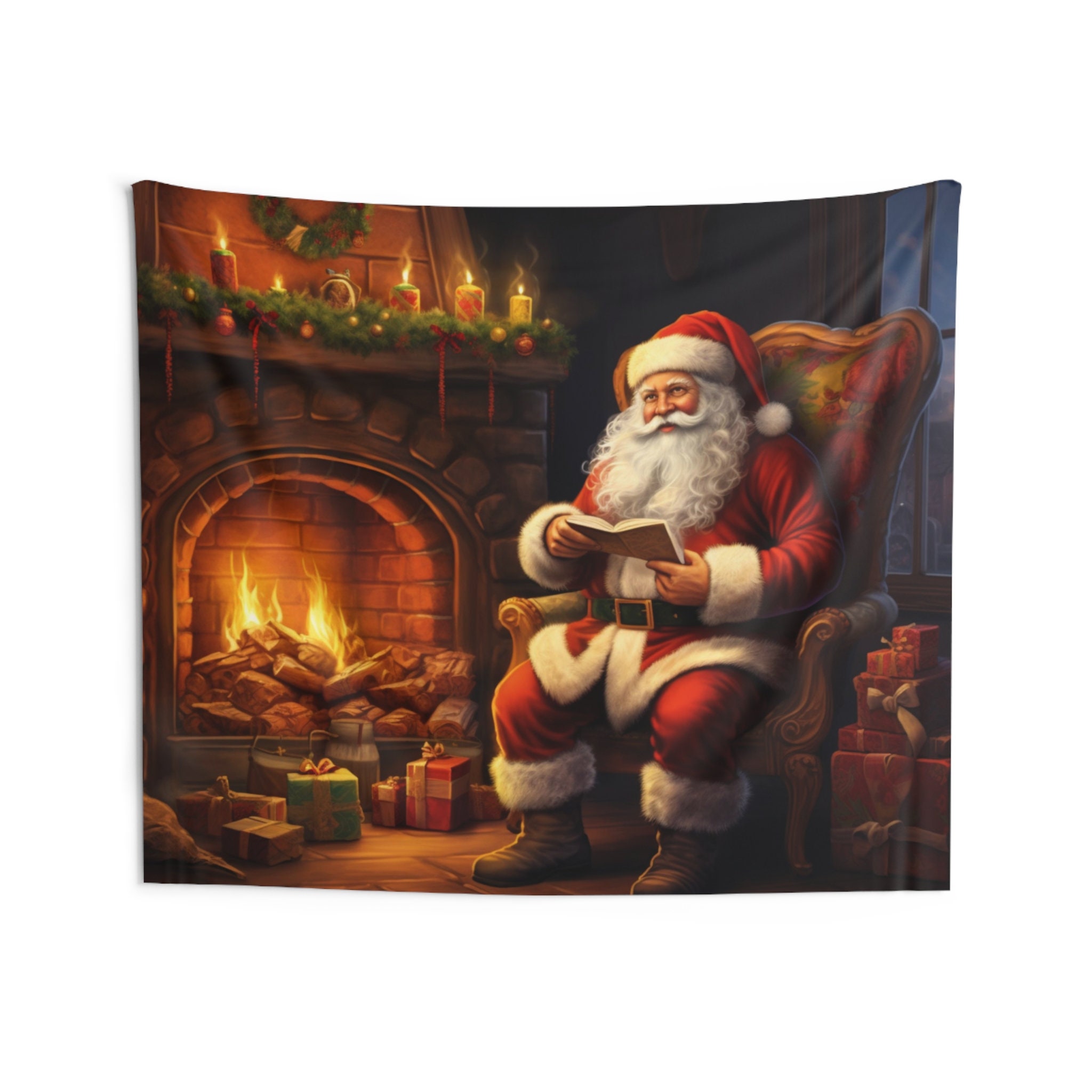 Christmas Tapestry Etsy