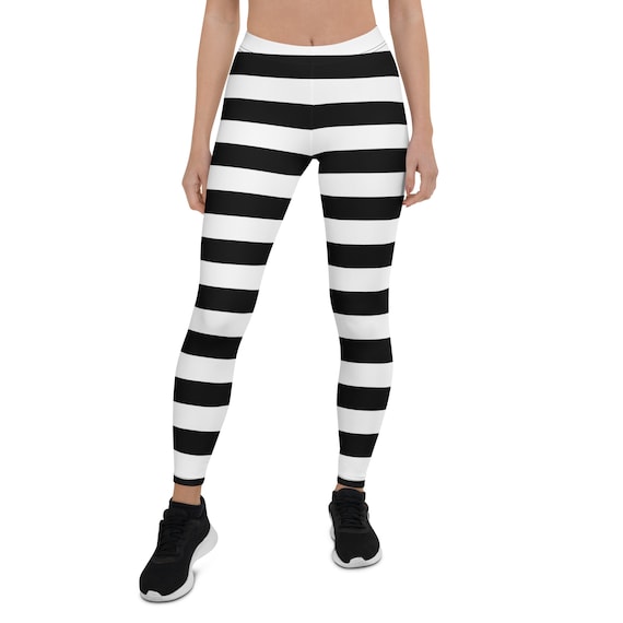 Striped Leggings Women Witch Tights Halloween Goth Black Orange Purple White Red Printed Yoga Pants Plus Size Kids Youth Adult Teen Graphic Etsy UK