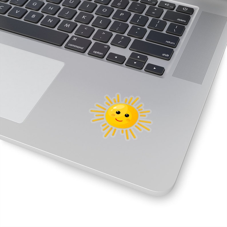 Sun Sticker, Sunshine Sunrays Laptop Decal Vinyl Cute Waterbottle