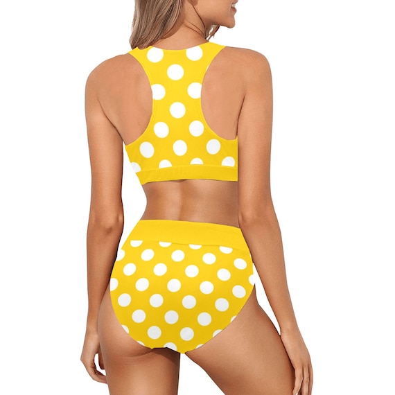 Bermudes Polka Dots Extra High Waist Bikini Bottom